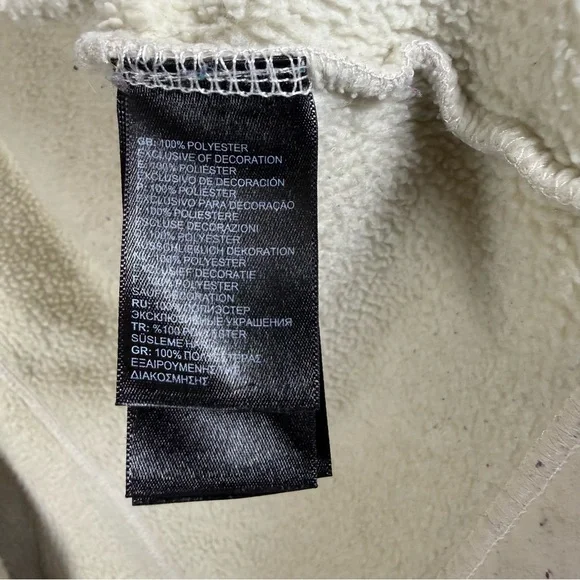 The North Face Women's White Fleece-Lined Jacket Medium - Picture 6 of 8